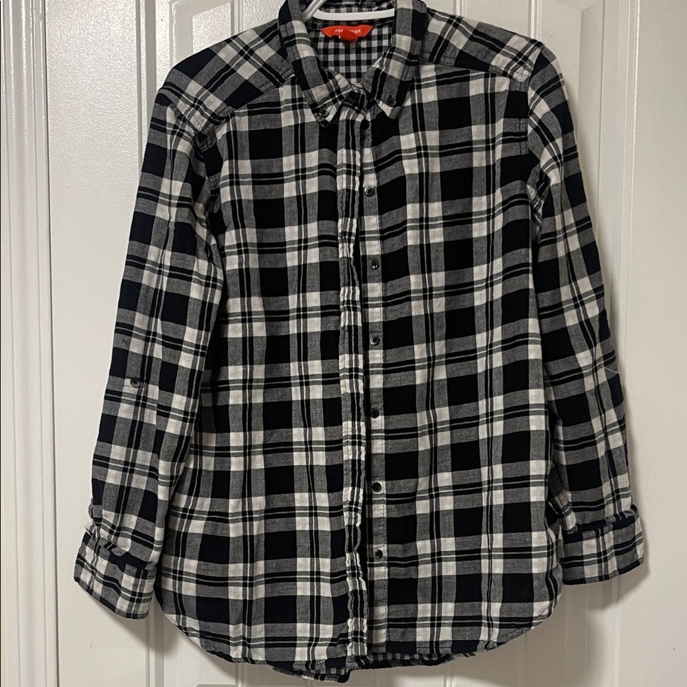 Joe Fresh Monochrome Checkered Shirt